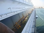 crociera nave Costa Diadema riflesso porto Barcellona