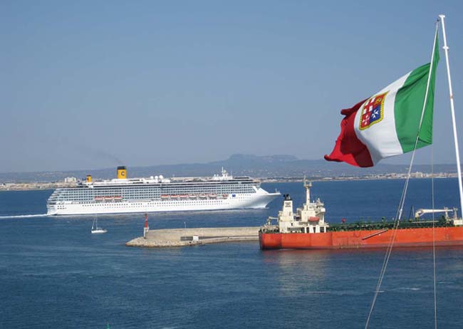 nave costa atlantica salpa