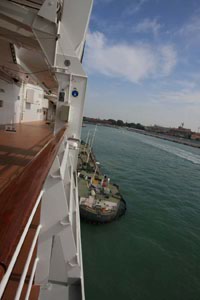 nave da crociera Msc Musica a Venezia