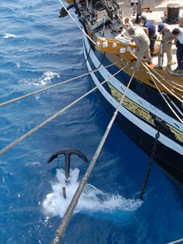 ancora della nave scuola amerigo vespucci