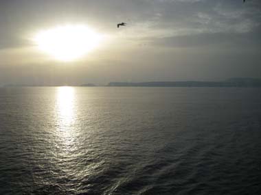 alla sera sul ponte esterno